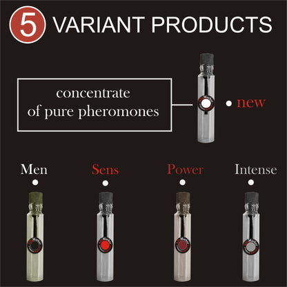 Set for Men to Attract Women. 5 Male Pheromone Perfumes x 2ml.